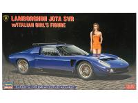 20472 Hasegawa Автомобиль Lamborghini Jota SVR с фигуркой итальянской девушки (Limited Edition) (1:2