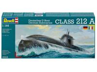 05019 Revell Немецкая подводная лодка U212 A Class New German Submarine (1:144)