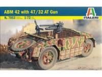 7053 Italeri Итальянский Бронеавтомобиль ABM 42 with 47/32 AT Gun (1:72)