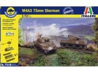 7518 Italeri Американский Танк M4A3 75mm Sherman (1:72)