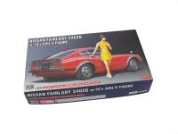 52339 Hasegawa Автомобиль Nissan Fairlady 240ZG с фигуркой девушки (1:24)