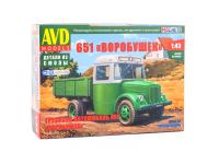 1644 AVD Models Грузовой автомобиль горький 651 “Воробушек” (1:43)