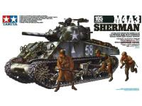 35251 Tamiya Американский танк M4A3 Sherman со 105 мм. гаубицей, конец 1944 г. (1:35)