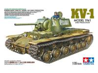 35372 Tamiya Советский тяжелый танк КВ-1 1941 г, ранняя версия с фигурой танкиста (1:35)