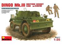 35077 MiniArt Британский разведывательный автомобиль Динго Mк.III с экипажем (1:35)