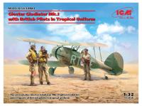 32043 ICM Английский истребитель Gloster Gladiator Mk.I (1:32)