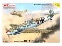 AZ7663 AZ Model Немецкий истребитель Bf 109E-7Trop "Over Africa" (1:72)