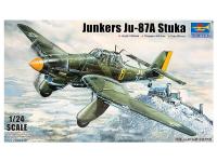 02420 Trumpeter Немецкий бомбардировщик Junkers Ju-87A Stuka (1:24)