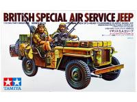 35033 Tamiya Английский джип спецназа (SAS) (африканский корпус) с 2 фигурами (1:35)