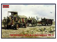 Rod713 Roden Немецкий бронеавтомобиль FWD Model B 3 ton & BL 8-inch howitzer Mk.VI (1:72)