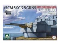 2147 Takom Орудийная башня линкора Bismarck 15 cm SK C/28 (1:35)