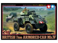 32587 Tamiya Английский бронеавтомобиль 7-ton Armored Car Mk.IV с фигурой командира (1:48)