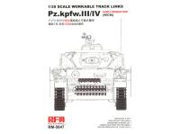 RM-5047 RFM Рабочие траки на Pz.III/IV ранние (40 см.) (1:35)