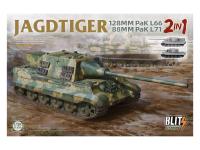 8008 Takom Тяжёлая САУ Jagdtiger (2в1) 128мм. Pak L66 88MM/Pak L71 (1:35)