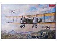 Rod002 Roden Немецкий бомбардировщик Gotha G-II, G-III (1:72)