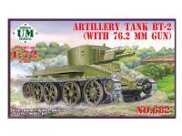 UM2-682 UMMT Артиллерийский танк БТ-2 с оригинальной пушкой 76,2 мм (1:72)