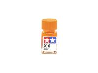 X-6 Orange gloss, enamel paint 10 ml. (Оранжевый глянцевый) Tamiya 80006