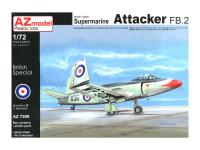 AZ7599 AZ Model Британский истребитеь Supermarine Attacker FB.2 (1:72)