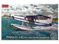 Rod445 Roden Легкий многоцелевой самолет Pilatus PC-6 B2/H4 Turbo Porter Floatplane (1:48)