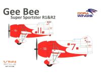 DW14402 Dora Wings Гоночный самолет Gee Bee Super Sportster R1&R-2 (1:144)