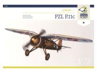 AH70016 Arma Hobby Истребитель PZL P.11c (Junior Set) (1:72)