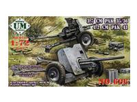 UM2-606 UMMT Германские противотанковые пушки 37mm PAK 35/36 и 42mm PAK 41 (1:72)