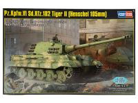 84559 Hobby Boss Немецкий тяжёлый танк Pz.Kpfw VI Sd.Kfz.182 Tiger II (Henschel 105mm) (1:35)