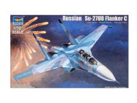 01645 Trumpeter Российский истребитель СУ-27УБ (Flanker C) (1:72)