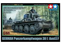 32583 Tamiya Немецкий танк Panzerkampfwagen 38(t) Ausf.E/F с фигурой танкиста (1:48)