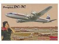 Rod303 Roden Американский самолёт Douglas DC-7C Japan Air Lines (1:144)