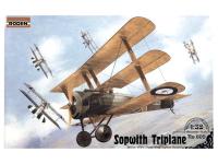 Rod609 Roden Британский истребитель-триплан Sopwith Triplane (1:32)