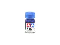 X-23 Clear Blue gloss, enamel paint 10 ml.(Голубой прозрачный глянцевый) Tamiya 80023