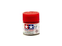 X-27 Clear Red gloss, acrylic paint mini 10 ml. (Красный прозрачный глянцевый) Tamiya 81527