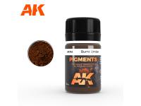 AK-143 AK-Interactive Пигмент Burnt Umber (жжёная умбра).