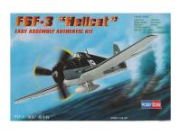 80256 HobbyBoss Палубный истребитель F6F-3 Hellcat (1:72)