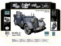 3531 Master Box Немецкий военный автомобиль Sd. Kfz. 2 Type 170 VK (1:35)