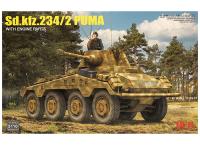 RM-5110 RFM Германский тяжёлый бронеавтомобиль SD.KFZ.234/2 PUMA с двигателем (1:35)