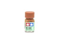 X-34 Metallic Brown, enamel paint 10 ml. (Коричневый металлик) Tamiya 80034