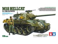 35376 Tamiya Американская противотанковая САУ M18 Hellcat с одной фигурой. (1:35)