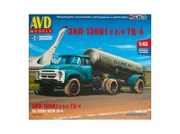 7074 AVD Models ЗИЛ130В1 с полуприцепом ТЦ-4 (1:43)