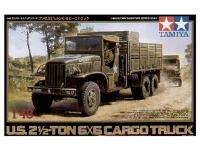 32548 Tamiya Американский 2.5-тонный грузовик 6х6 с фигурой водителя (1:48)