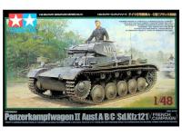 32570 Tamiya Немецкий легкий танк Panzerkampfwagen II Ausf.A/B/C (Sd.Kfz.121) с одной фигурой (1:48)