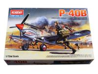 12456 Academy Американский самолет Curtiss P-40 Warhawk (1:72)