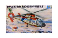 02816 Trumpeter Многоцелевой вертолет Aerospatiale SA-365N Dauphin 2 (1:48)