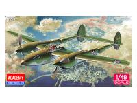 12208 Academy Истребитель P-38F Lightning "Glacier Girl" (1:48)