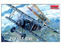 Rod007 Roden Одноместный легкий скоростной истребитель Fokker D.VII (1:72)