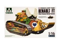 1001 Takom Танк Renault FT Char Canon with Girod Turret интерьер (1:16)