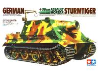 35177 Tamiya Немецкая мортира 38 см. "Sturmtiger" с 1 фигурой (1:35)