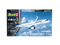 03937 Revell Пассажирский самолёт Embraer 190 авиакомпании «Lufthansa» (1:144)