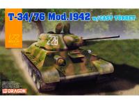 7601 Dragon Советский средний танк T-34/76 образца 1942 г. с литой башней (1:72)